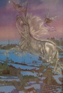 Michael Hague Unicorn and Fairies Illustration